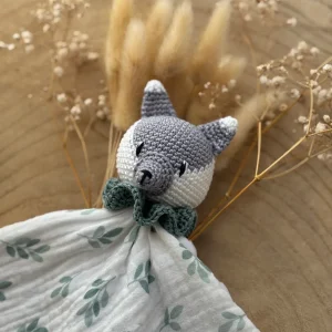 Doudou Loup - Doudou personnalisé au crochet