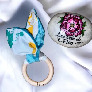 Hochet mickey avec prénom gravé