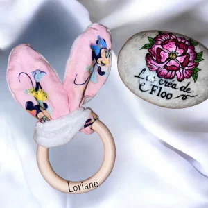 Hochet minnie avec prénom gravé
