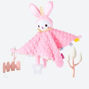 Doudou Lapin rose - BRIGITTE