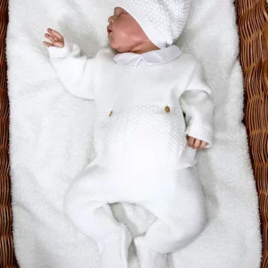 Ensemble naissance unisexe (0-3 mois)- [Blanc]