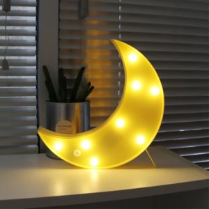Applique murale lune avec ampoule à LED