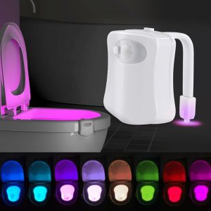Lampe LED pour la cuvette des toilettes avec capteur de mouvement