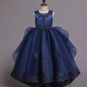 robe-princesse_4_235e9663-9375-401e-b9b2-d77e85f18b61.pngv1737282250 Robe Princesse Bleu Nuit Broderie Fille