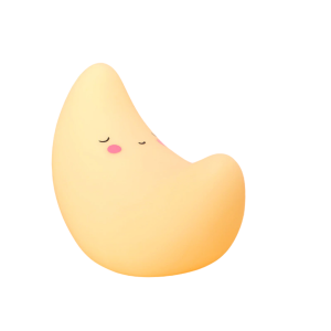 Veilleuse de chevet pour bébé à led en forme de lune