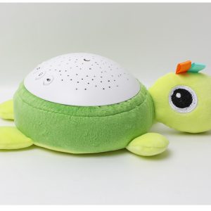 Veilleuse musicale tortue en peluche pour enfants